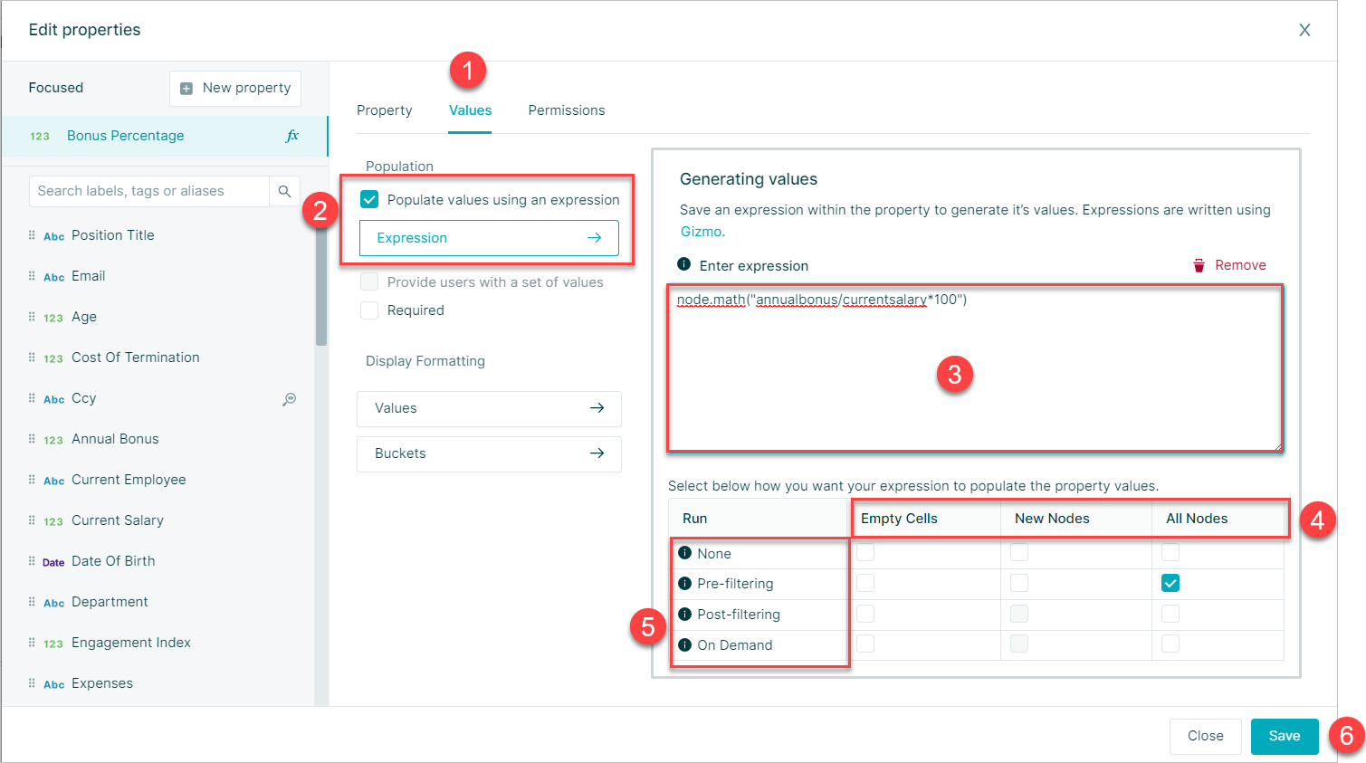 Expressions | Orgvue Settings User Guide