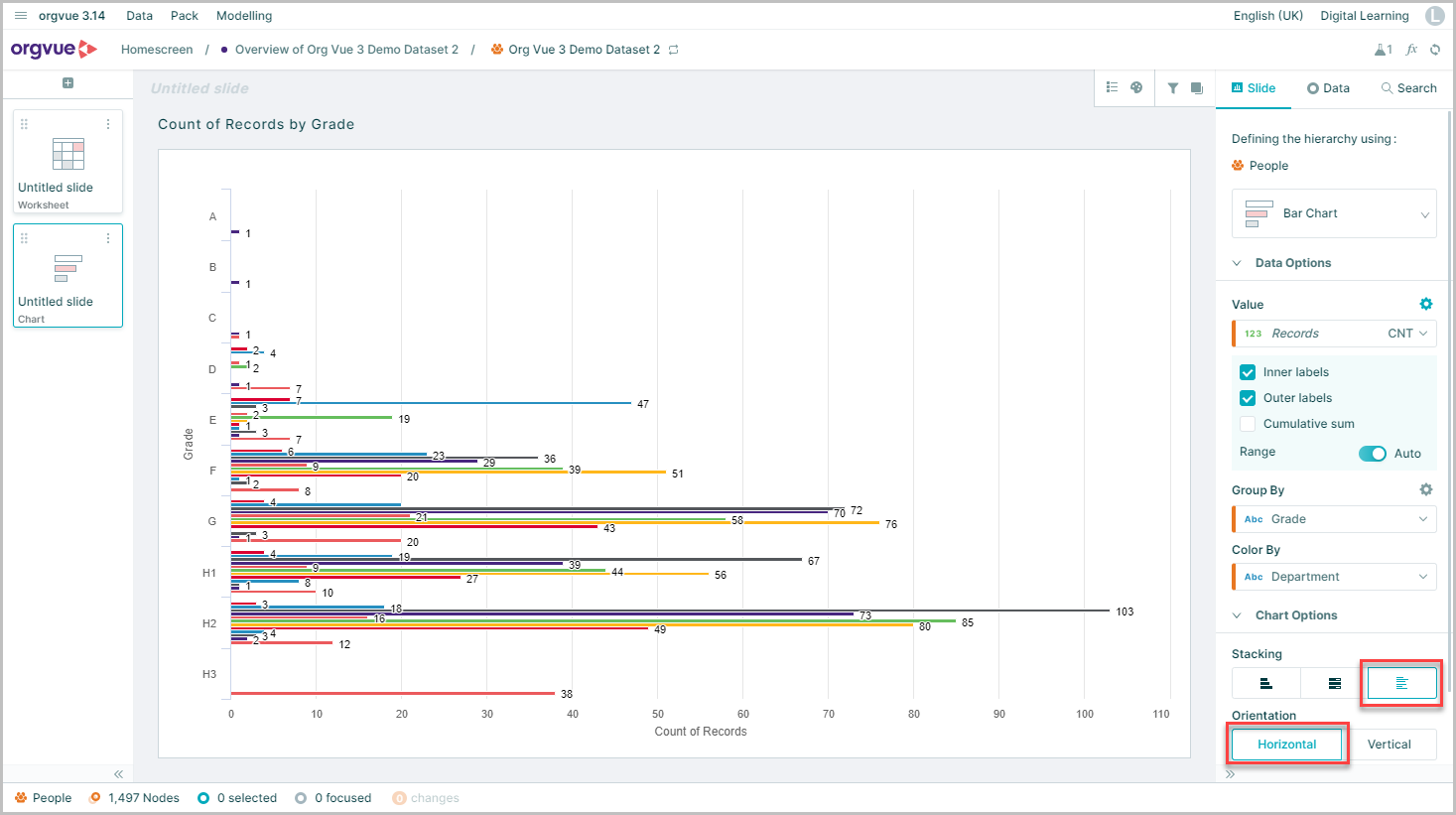 Chart Slide | Workspace User Guide