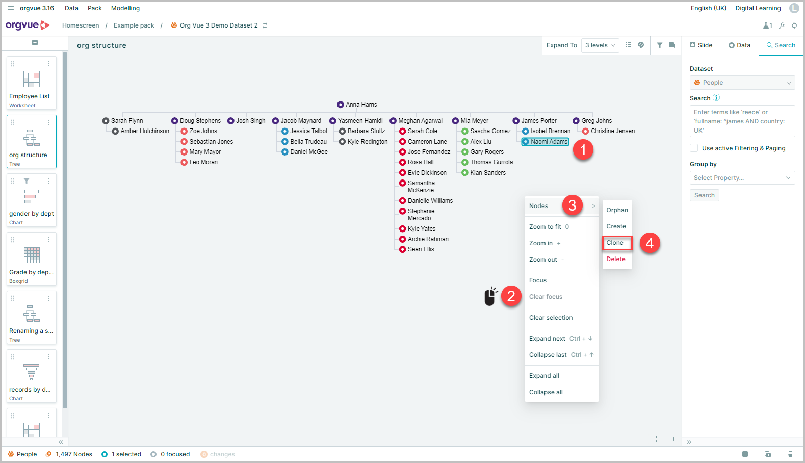 Editing the Hierarchy | Workspace User Guide